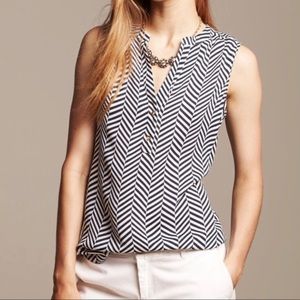 Banana Republic chevron blouse szXS